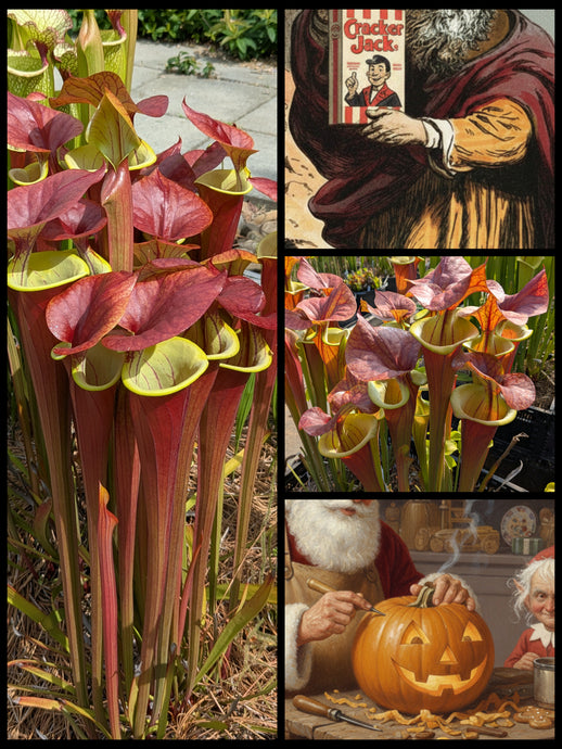 Black Friday Sarracenia flava var. atropurpurea 'Waccamaw' ... 50% off!