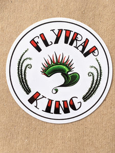 Round Flytrap King, 2.25" vinyl sticker-Flytrap King